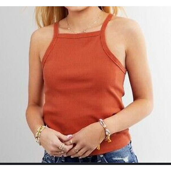 White Crow Womens Catalina Coral Distressed High Neck Tank Top NEW Size XL - Picture 1 of 12